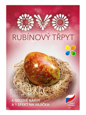 Farby na veľkonočné vajíčka OVO gélové s efektom rubínový ligot 5ks