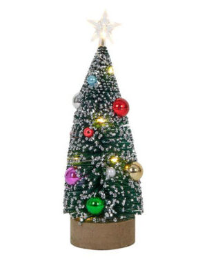 HIT Vianočná dekorácia 10LED stromček 22cm