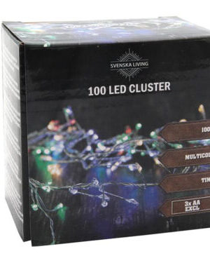 HIT Svetelná reťaz s časovačom 100LED zhluk 100cm