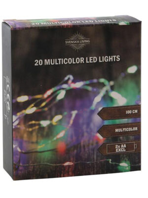 HIT Svetelná reťaz 20LED viacfarebná 100cm