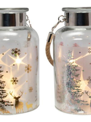 SVENSKA LIVING Vianočná dekoračná fľaša 5LED 18