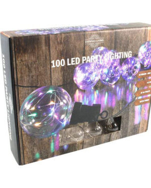 SVENSKA LIVING Party osvetlenie 10x dúhová guľa s časovačom 100LED 4