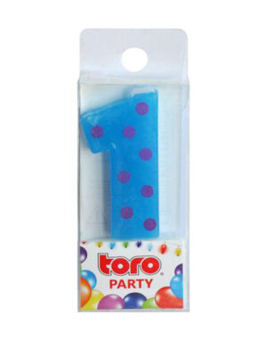 Tortová sviečka číslica "1" TORO zapichovacia 4