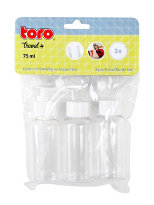 Cestovná fľaša na kozmetiku TORO 3ks