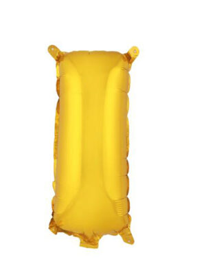 Balónik písmenko "I" TORO 30cm zlatá