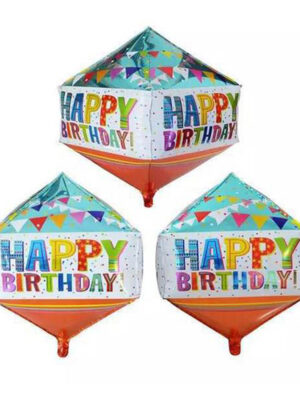BalónIk "Happy Birthday" TORO diamant