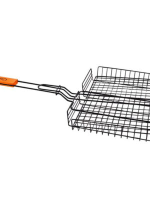 TORO Grilovací hlboký rošt CAMPING 30x25cm čierny