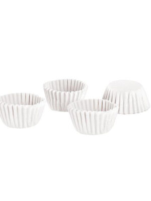 Papierové košíčky na mini muffiny Toro 100 ks biele