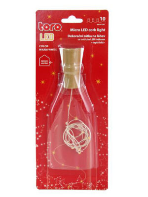 Dekoračná zátka 10 LED reťaz TORO