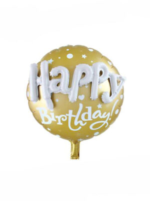 Balónik fóliový TORO 44cm happy birthday