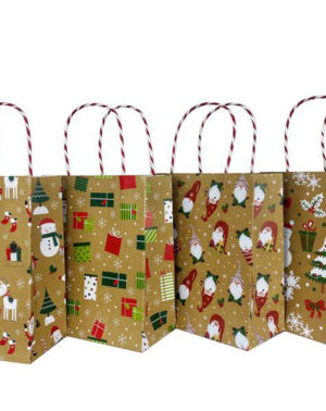 Papierová darčeková taška TORO 40x30x12cm MIX zlaté vianoce