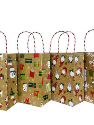 Papierová darčeková taška TORO 40x30x12cm MIX zlaté vianoce