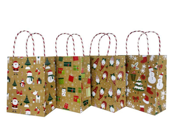 Papierová darčeková taška TORO 40x30x12cm MIX zlaté vianoce