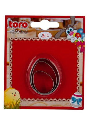 Vykrajovač na veľkonočné pečivo 3ks TORO vajíčko