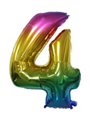 Balónik fóliový TORO číslica "4" 30cm