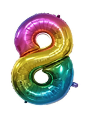 Balónik fóliový TORO číslica "8" 30cm