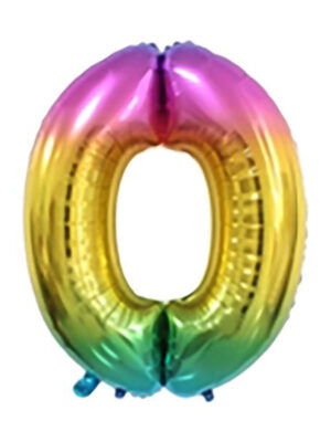 Balónik fóliový TORO číslica "0" 30cm