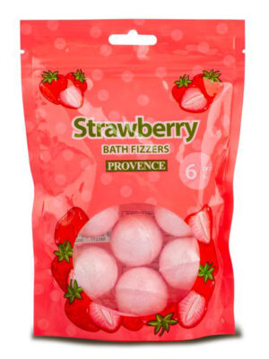 Šumivá bomba do kúpeľa PROVENCE jahoda 6x20g