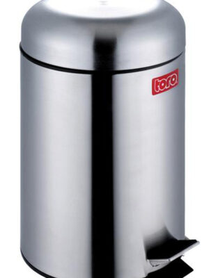 Nerezový nášľapný odpadkový kôš TORO Retro 12l