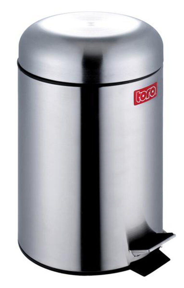 Nerezový nášľapný odpadkový kôš TORO Retro 12l