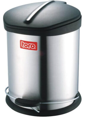 Nerezový nášľapný odpadkový kôš TORO 12l