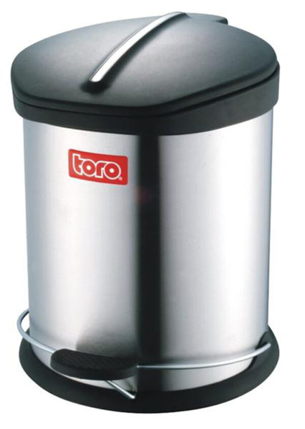 Nerezový nášľapný odpadkový kôš TORO 12l