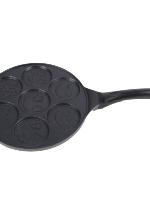 Panvica na lievance KITCHISIMO Nero 26cm smajlik