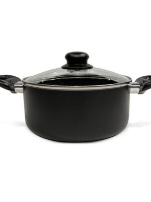 Kastról s pokrievkou KITCHISIMO Nero 4l nepriľnavý povrch