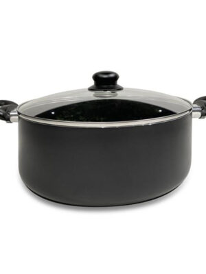 Kastról s pokrievkou KITCHISIMO Nero 6l nepriľnavý povrch
