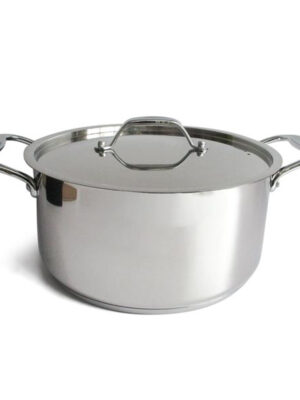 Nerezový kastról s pokrievkou KITCHISIMO chef ø24cm 5l