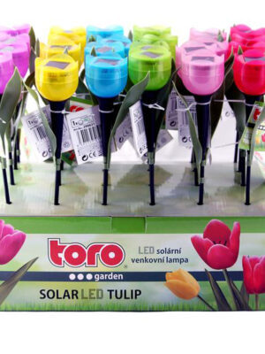 Solárne vonkajšie LED svetlo TORO tulipán