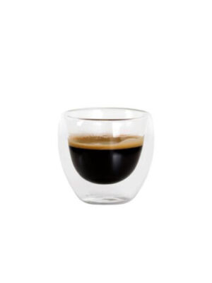 Sklenený hrnček Espresso TORO dvojité borosilikátové sklo 100ml