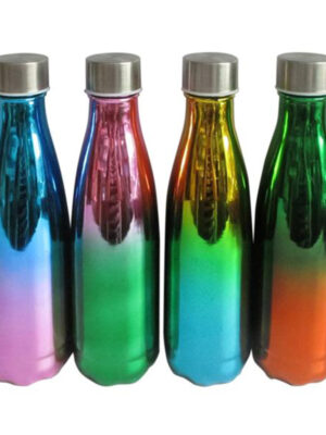 Sklenená fľaša s viečkom TORO 580ml MIX metalických farieb