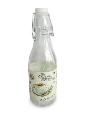 Sklenená fľaša s patentným uzáverom TORO 260ml Cafe bistro