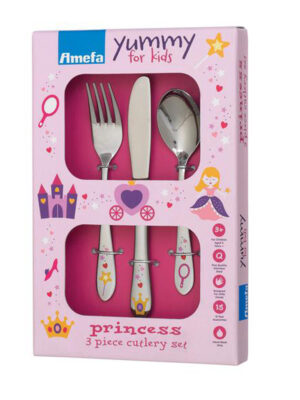 Sada detských príborov AMEFA 3ks princezná