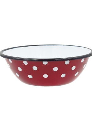 TORO Smaltovaná miska 16cm bodky