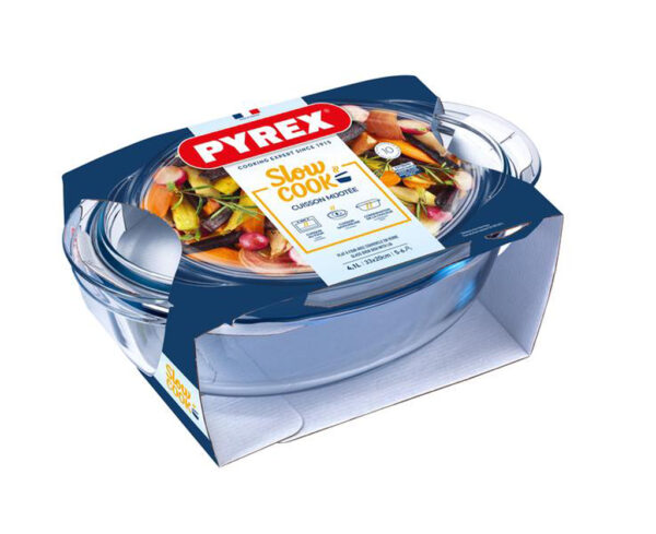 Sklenená zapekacia misa PYREX s vekom 33x20cm/4
