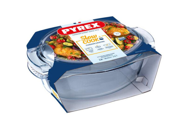 Sklenená zapekacia misa PYREX s vekom 38x23cm/5