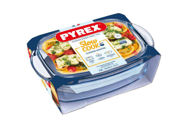 Sklenená zapekacia misa PYREX s vekom 33x20cm/4