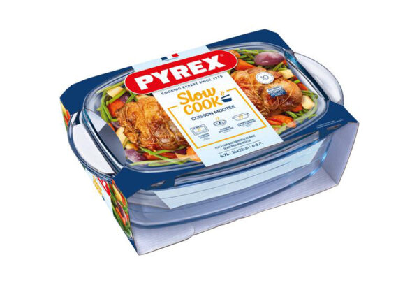 Sklenená zapekacia misa PYREX s vekom 36x22cm/6