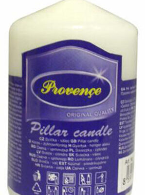 Neparfumovaná sviečka PROVENCE 8cm biela