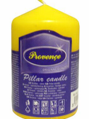 Neparfumovaná sviečka PROVENCE 8cm žltá