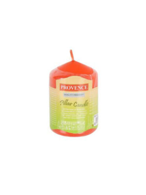 Neparfumovaná sviečka Provence 8 cm oranžová