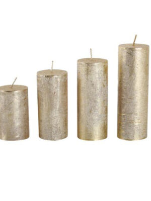 Rustikálna adventná sviečka ø4cm PROVENCE 4ks zlatá