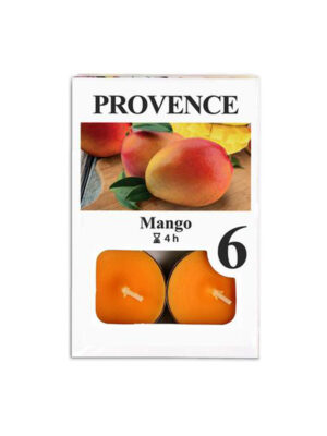 Čajová sviečka PROVENCE 6ks mango