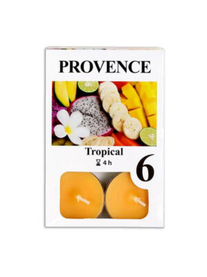 Čajová sviečka PROVENCE 6ks tropical