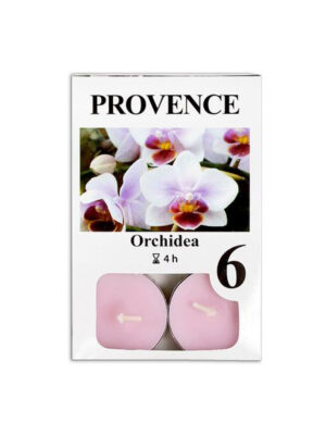 Čajová sviečka PROVENCE 6ks orchidea