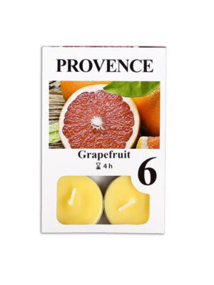 Čajová sviečka PROVENCE 6ks grapefruit