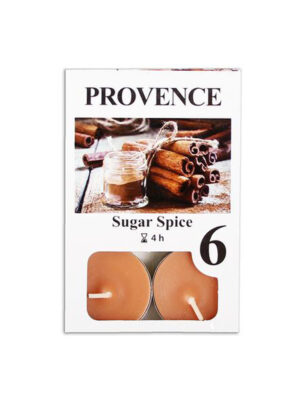Čajová sviečka PROVENCE 6ks sladké korenie
