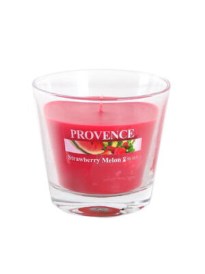 Vonná sviečka v skle PROVENCE 35 hodín jahoda a melón